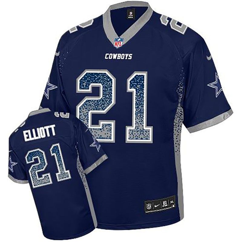 Cheap Ezekiel Elliott Cowboys Jersey From China Blue Drift Fashion I #21