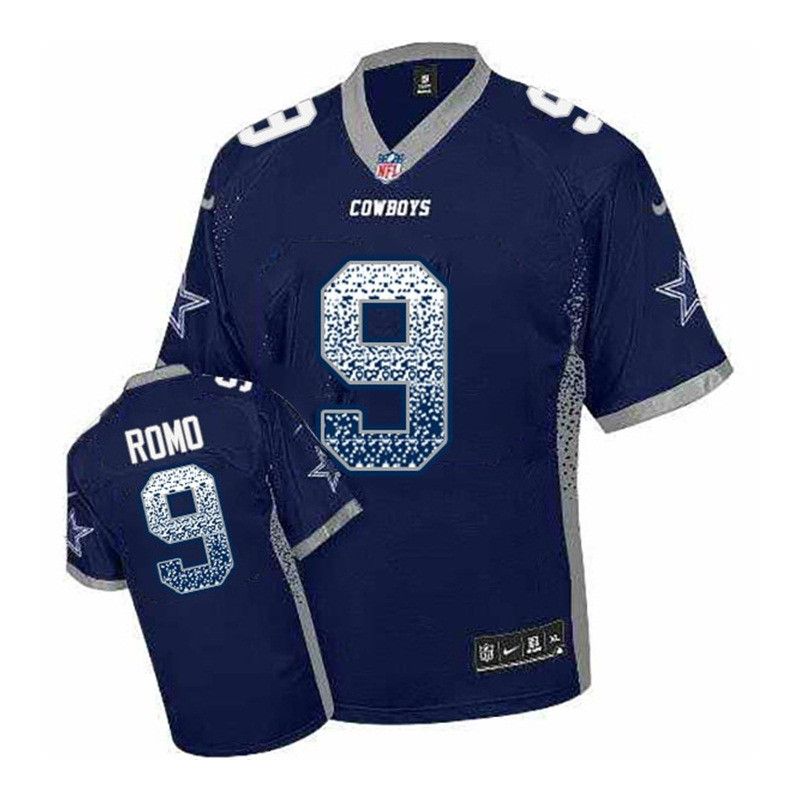Cheap Tony Romo Cowboys Jersey From China Blue Drift Fashion I #9