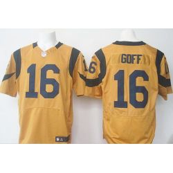 Cheap Jared Goff Rams Jersey From China Color Rush Elite #16