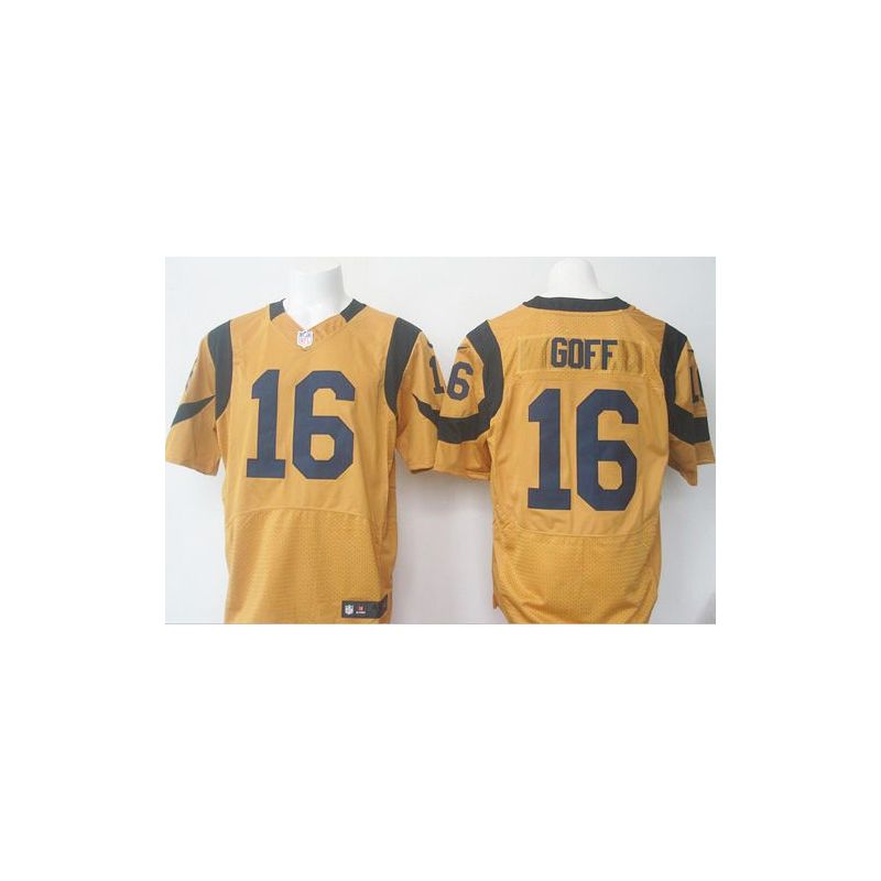 Cheap Jared Goff Rams Jersey From China Color Rush Elite #16