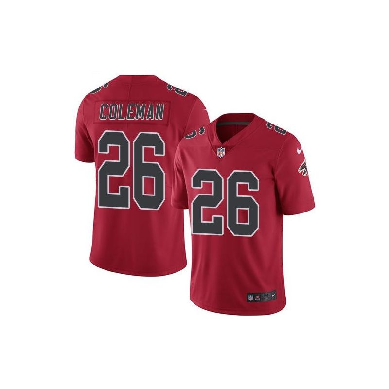 Cheap Tevin Coleman Falcons Jersey From China Color Rush Legend #26