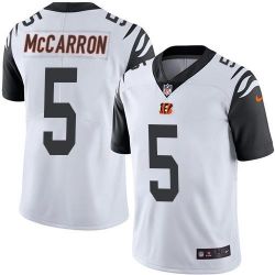 Cheap AJ McCarron Bengals Jersey From China Color Rush Legend #5