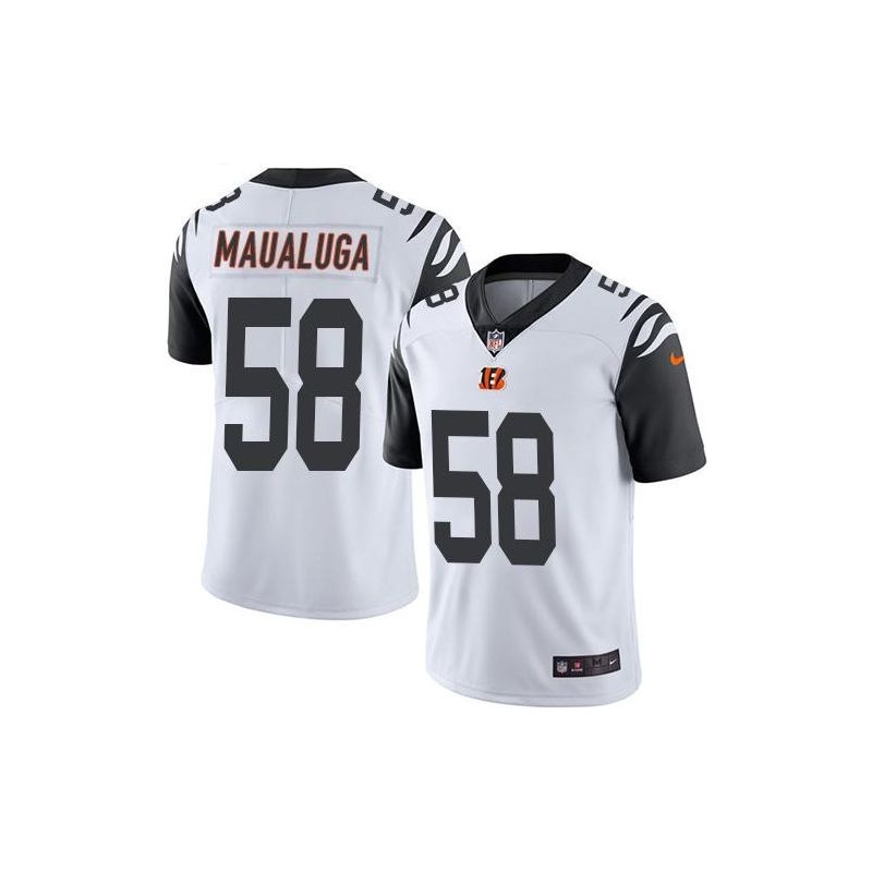 Cheap Rey Maualuga Bengals Jersey From China Color Rush Legend #58