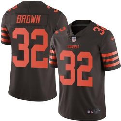 Cheap Jim Brown Browns Jersey From China Color Rush Legend #32