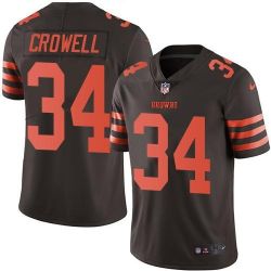 Cheap Isaiah Crowell Browns Jersey From China Color Rush Legend #34