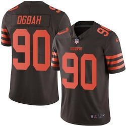 Cheap Emmanuel Ogbah Browns Jersey From China Color Rush Legend #90