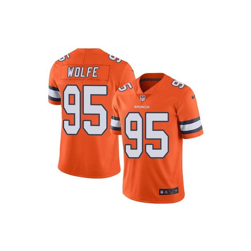 Cheap Derek Wolfe Broncos Jersey From China Color Rush Legend #95