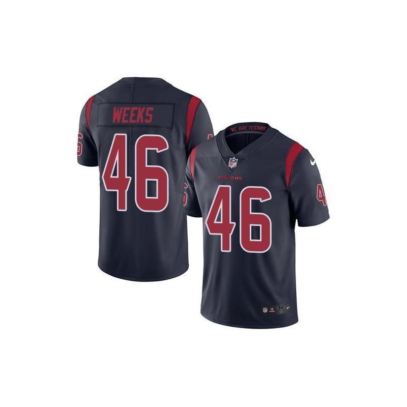 Cheap Jon Weeks Texans Jersey From China Color Rush Legend #46 Cheap Jon Weeks Texans Jersey From China Color Rush Legend #46