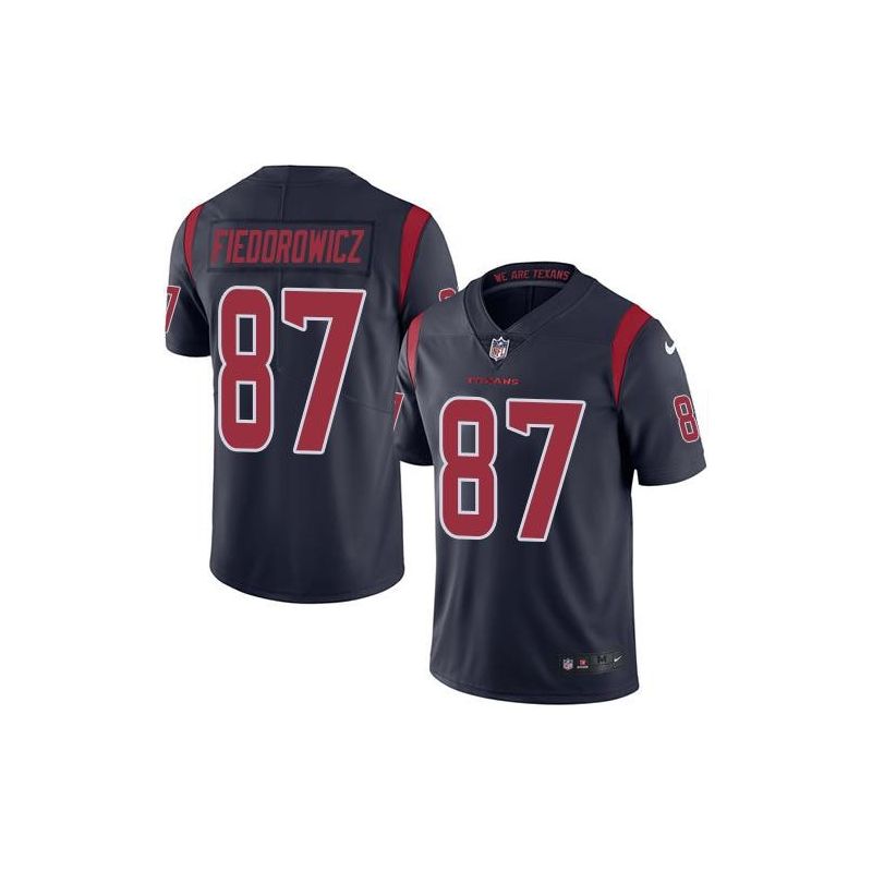 Cheap CJ Fiedorowicz Texans Jersey From China Color Rush Legend #87