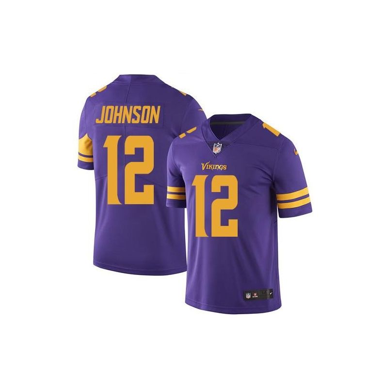 Cheap Charles Johnson Vikings Jersey From China Color Rush Legend #12