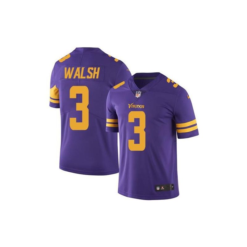Cheap Blair Walsh Vikings Jersey From China Color Rush Legend #3