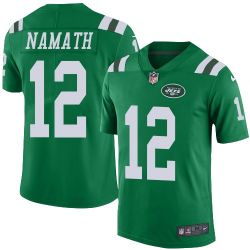 Cheap Joe Namath Jets Jersey From China Color Rush Legend #12