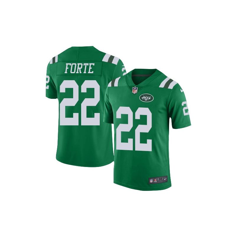 Cheap Matt Forte Jets Jersey From China Color Rush Legend #22