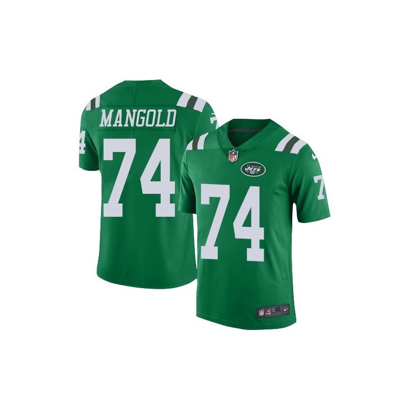 Cheap Nick Mangold Jets Jersey From China Color Rush Legend #74