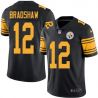 Cheap Terry Bradshaw Steelers Jersey From China Color Rush Legend #12