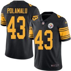 Cheap Troy Polamalu Steelers Jersey From China Color Rush Legend #43