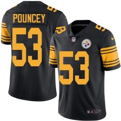 Cheap Maurkice Pouncey Steelers Jersey From China Color Rush Legend #53