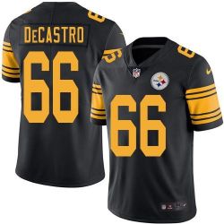 Cheap David DeCastro Steelers Jersey From China Color Rush Legend #66