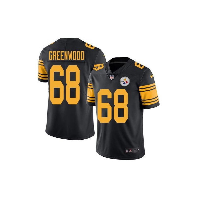 Cheap LC Greenwood Steelers Jersey From China Color Rush Legend #68