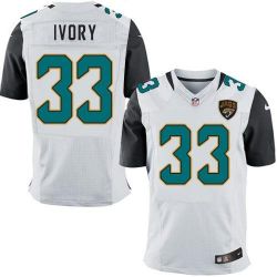 Cheap Chris Ivory Jaguars Jersey From China White Elite #33