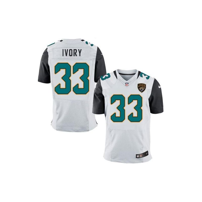 Cheap Chris Ivory Jaguars Jersey From China White Elite #33