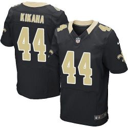 Cheap Hauoli Kikaha Saints Jersey From China Black Elite #44