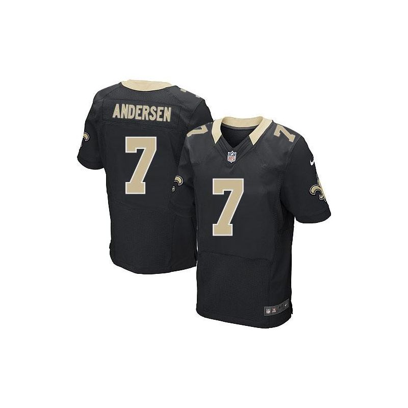 Cheap Morten Andersen Saints Jersey From China Black Elite #7