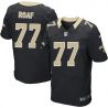 Cheap Willie Roaf Saints Jersey From China Black Elite #77