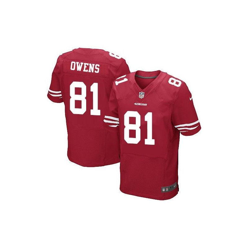 Cheap Terrell Owens 49ers Jersey From China Red Elite #81