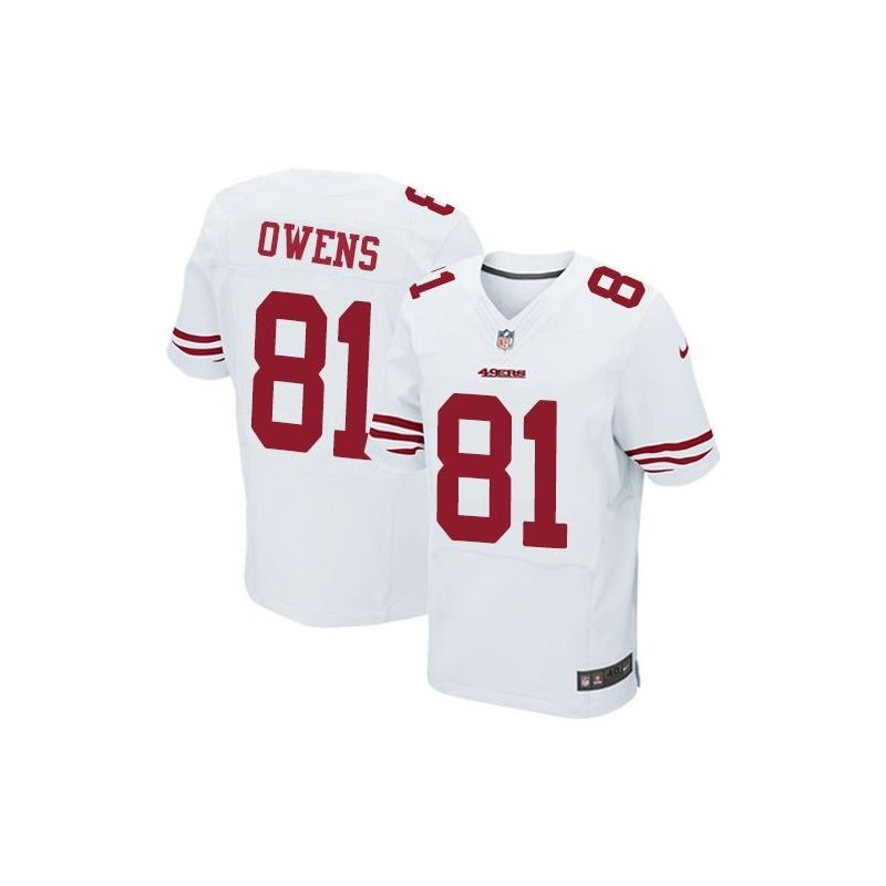 Cheap Terrell Owens 49ers Jersey From China White Elite #81