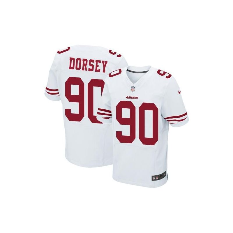 Cheap Glenn Dorsey 49ers Jersey From China White Elite #90