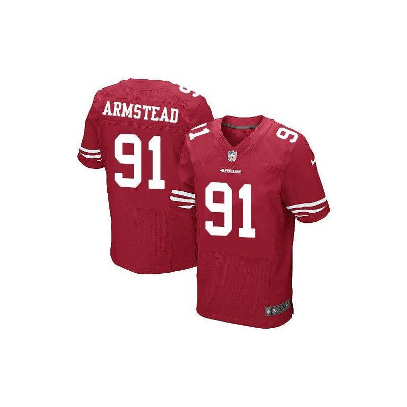 Cheap Arik Armstead 49ers Jersey From China Red Elite #91