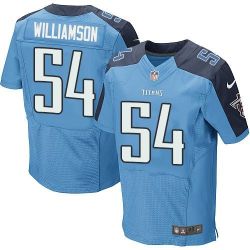 Cheap Avery Williamson Titans Jersey From China Light Blue Elite #54