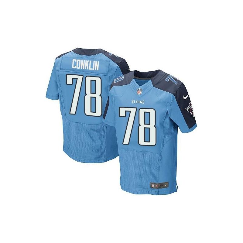 Cheap Jack Conklin Titans Jersey From China Light Blue Elite #78