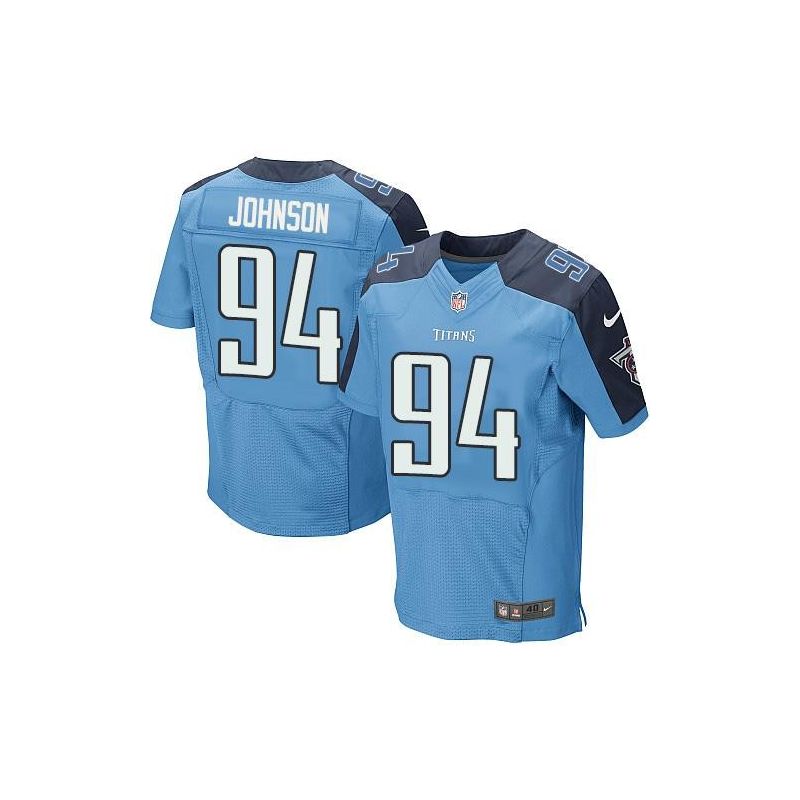 Cheap Austin Johnson Titans Jersey From China Light Blue Elite #94