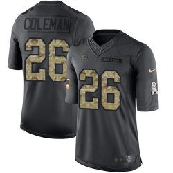 Cheap Tevin Coleman Falcons Jersey From China 2016 Anthracite Salute To Service #26