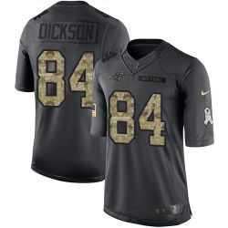 Cheap Ed Dickson Panthers Jersey From China 2016 Anthracite Salute To Service #84