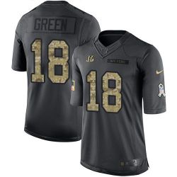 Cheap AJ Green Bengals Jersey From China 2016 Anthracite Salute To Service #18