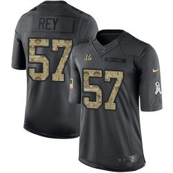 Cheap Vincent Rey Bengals Jersey From China 2016 Anthracite Salute To Service #57