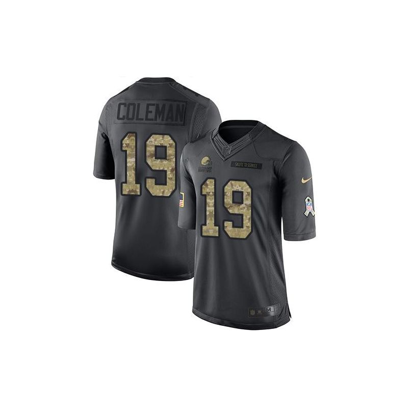 Cheap Corey Coleman Browns Jersey From China 2016 Anthracite Salute To Service #19 Cheap Corey Coleman Browns Jersey From China 2016 Anthracite Salute To Service #19