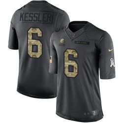 Cheap Cody Kessler Browns Jersey From China 2016 Anthracite Salute To Service #6