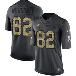Cheap Ozzie Newsome Browns Jersey From China 2016 Anthracite Salute To Service #82