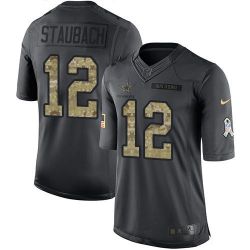 Cheap Roger Staubach Cowboys Jersey From China 2016 Anthracite Salute To Service #12