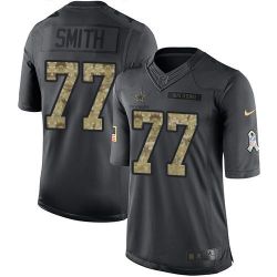 Cheap Tyron Smith Cowboys Jersey From China 2016 Anthracite Salute To Service #77