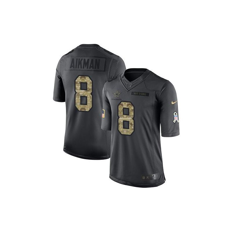 Cheap Troy Aikman Cowboys Jersey From China 2016 Anthracite Salute To Service #8 Cheap Troy Aikman Cowboys Jersey From China 2016 Anthracite Salute To Service #8