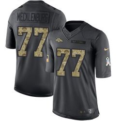 Cheap Karl Mecklenburg Broncos Jersey From China 2016 Anthracite Salute To Service #77