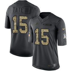 Cheap Golden Tate III Lions Jersey From China 2016 Anthracite Salute To Service #15