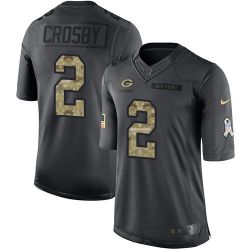 Cheap Mason Crosby Packers Jersey From China 2016 Anthracite Salute To Service #2