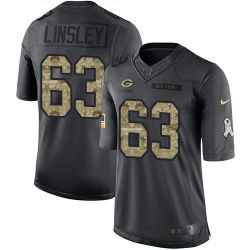 Cheap Corey Linsley Packers Jersey From China 2016 Anthracite Salute To Service #63