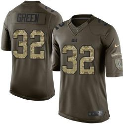 Cheap TJ Green Colts Jersey From China Olive Salute To Service #32